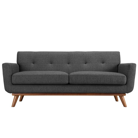 78 Inch Mid - Century Modern Upholstered Fabric Loveseat - Loveseats available at Alpine Outlets in Denver