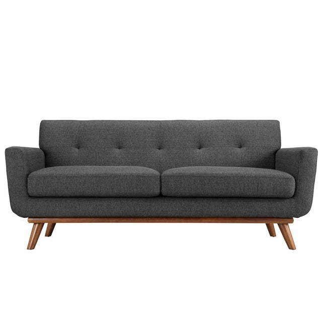 78 Inch Mid - Century Modern Upholstered Fabric Loveseat - Loveseats available at Alpine Outlets in Denver