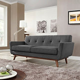78 Inch Mid - Century Modern Upholstered Fabric Loveseat - Loveseats available at Alpine Outlets in Denver