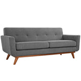 78 Inch Mid - Century Modern Upholstered Fabric Loveseat - Loveseats available at Alpine Outlets in Denver