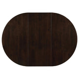 Elmira - Oval Dining Table With Leaf Extension - Brown
