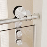 Frameless Single Sliding Shower Doors With Towel Rail & Handle