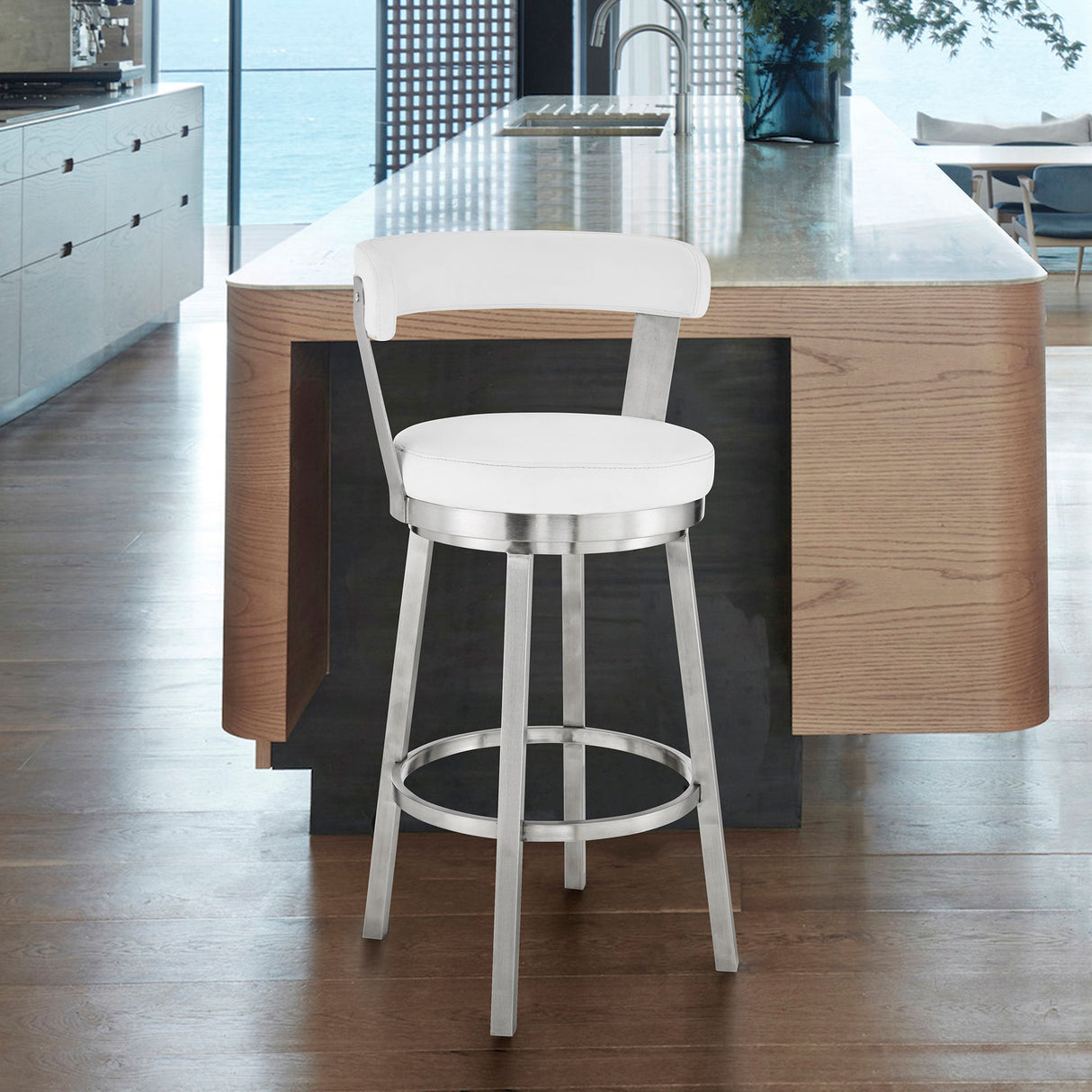 Kobe - Bar Stool - Stainless Steel Finish