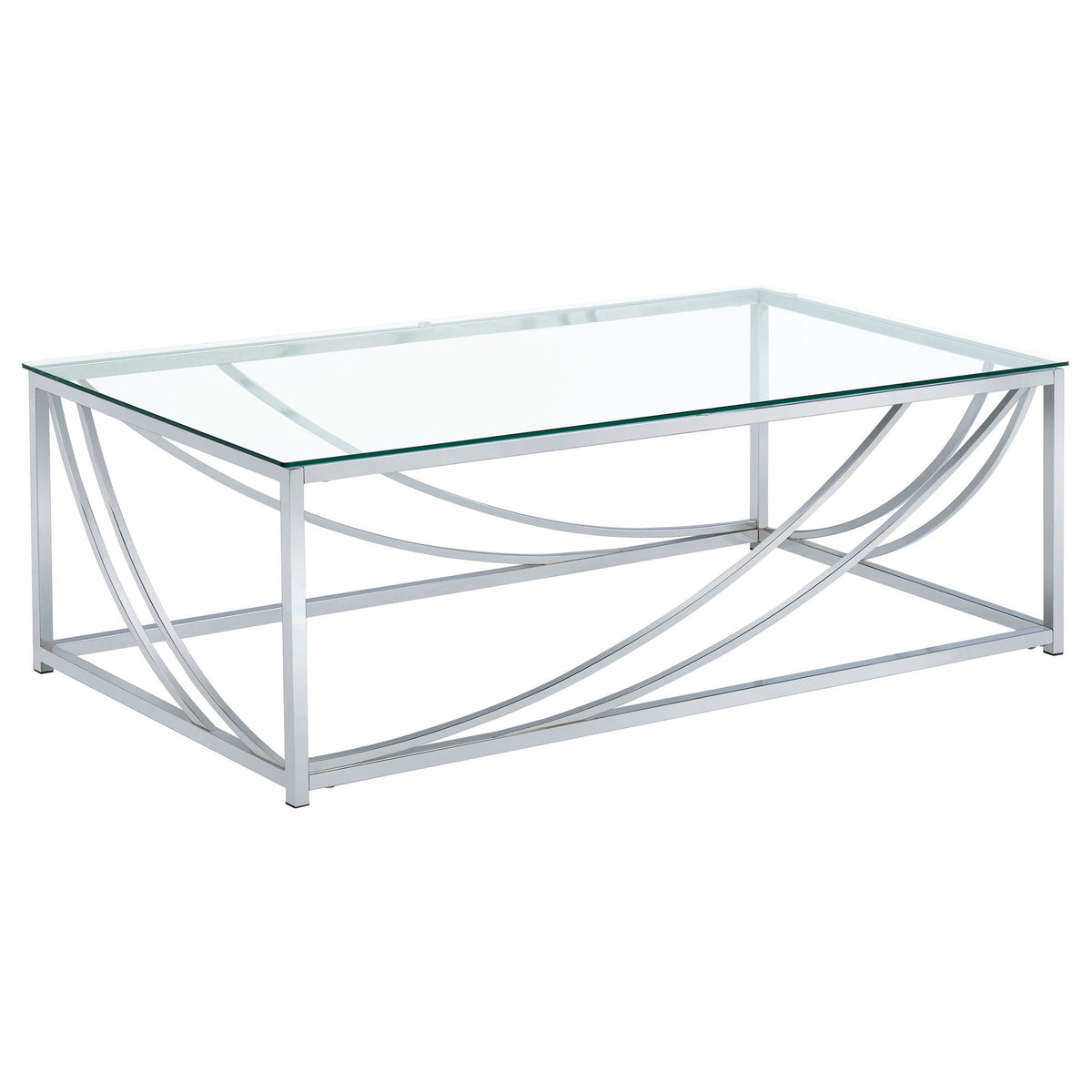 Kempton - 3 Piece Coffee And End Table Set - Chrome