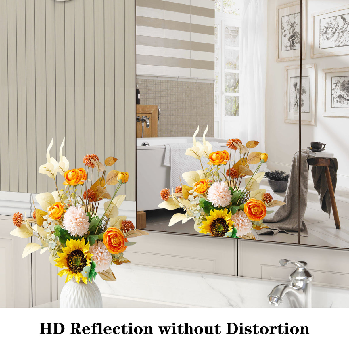 Medicine Cabinet, Wall Mounted Bathroom Mirror With Storage