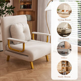 5 In 1 Folding Sofa Bed With 5 Position Adjustable Backrest
