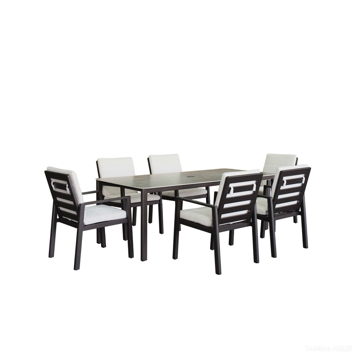 Verona - Dining Table - Dark Espresso / Gray