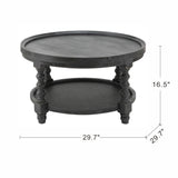 Round 2 Tiered Side Tabel, End Tabel For Lving Room Bedroom Entryway