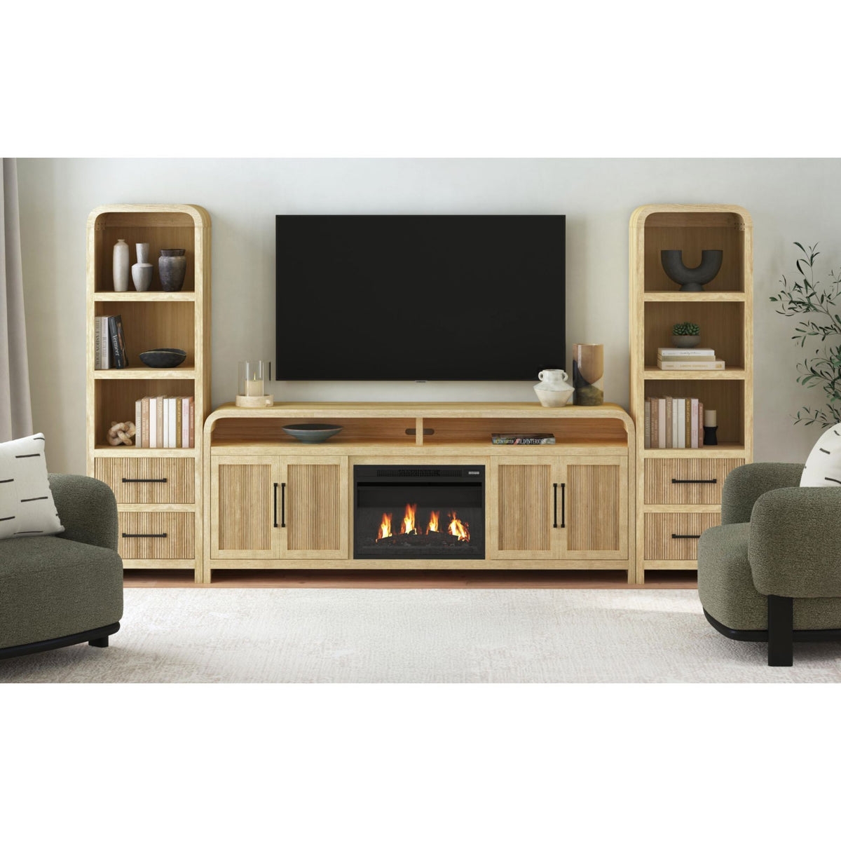 Ridgemont - Entertainment Unit With 82" TV Console