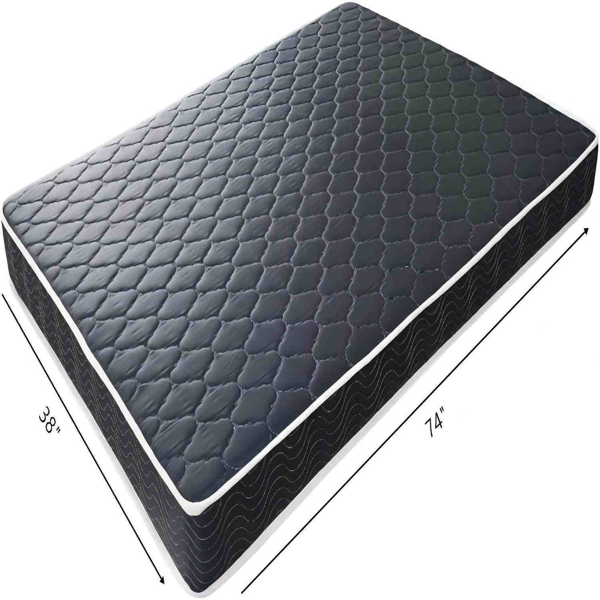 6" Waterproof Foam Mattress - Black / Blue - Twin