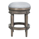 Rustic Elegance Backless Swivel Stool