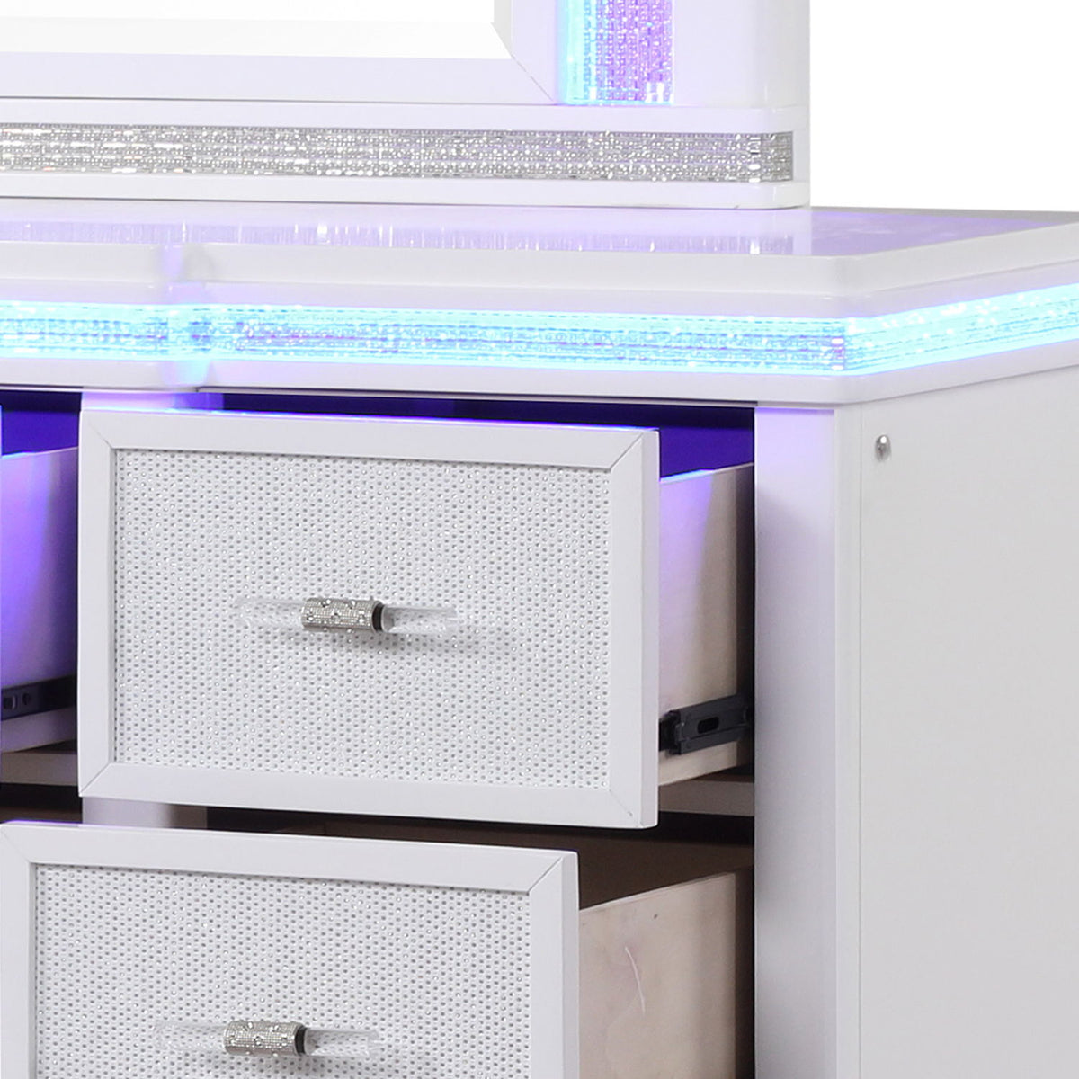 9 Drawer Dresser - White