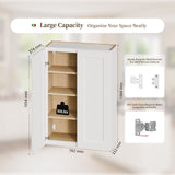 Shaker Wall Cabinet With Soft Close Hinges, Adjustable Shelves, Double Door