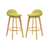 Vera - Upholstered Wood Counter Height Barstool