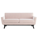 79 - Inch Engage Performance Velvet Channel Tufted Loveseat - Loveseats available at Alpine Outlets in Denver