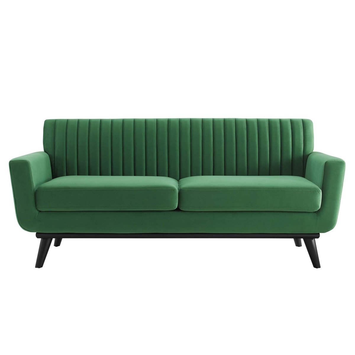 79 - Inch Engage Performance Velvet Channel Tufted Loveseat - Loveseats available at Alpine Outlets in Denver