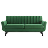 79 - Inch Engage Performance Velvet Channel Tufted Loveseat - Loveseats available at Alpine Outlets in Denver