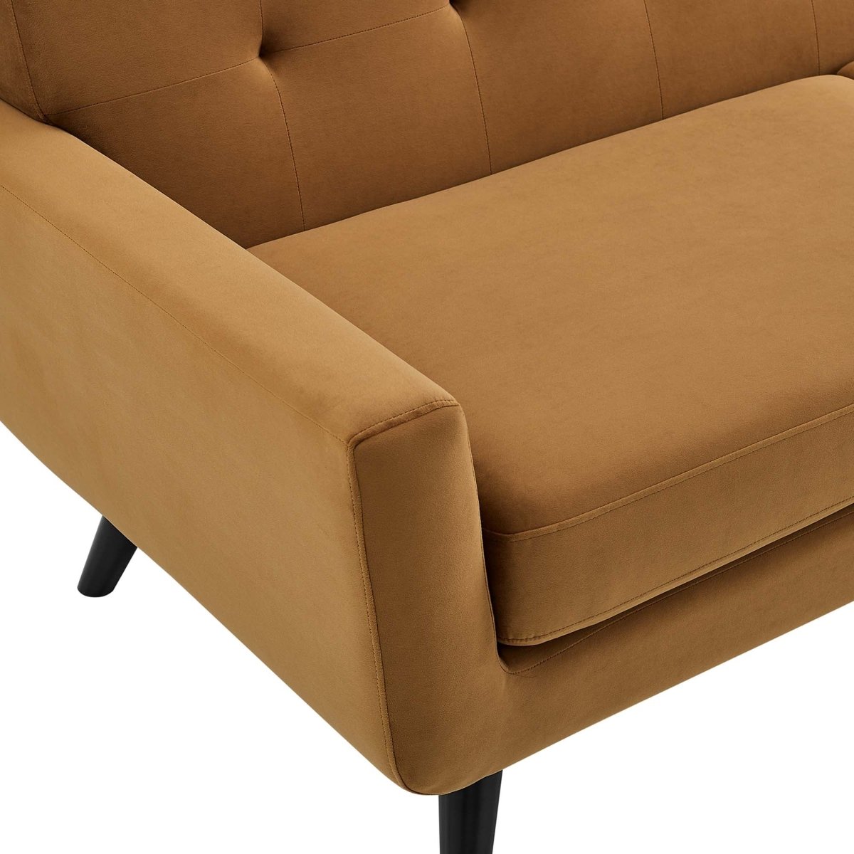 79 Inch Mid - Century Modern Performance Velvet Loveseat - Loveseats available at Alpine Outlets in Denver