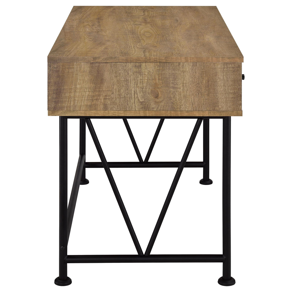 Vellun - 3 Drawer Writing Desk - Mango Color