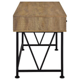 Vellun - 3 Drawer Writing Desk - Mango Color