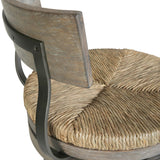 Stool With Natural Seagrass Seat