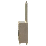 Mika - 8 Drawer LED Dresser And Mirror Set - Ivory