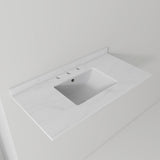Basin Sink, 0.6" Ultra Thin Profile, Triple Faucet Holes, Sink Only