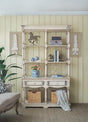 Adela - French Country Bookcase Display Storage Shelf Etageres - Antique White - Etageres - Alpine Outlets