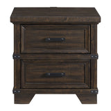 Colorado City - 2-Drawer Nightstand With USB - Charcoal