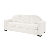 Modern 3 Seater Sofa With Curved Backrest