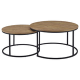 Arrize - 2 Piece Round Nesting Coffee Table Set - Mango Color