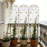 Metal Garden Trellis Rustproof Trellis For Climbing Plant Outdoor Flower Support