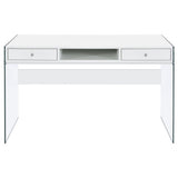 Barretta - 2 Drawer Writing Desk - Gloss White