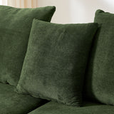 L-Shape Sectional Sofa, Modular Compressed Couch For Living Room Bedroom, 4 Seater - Green