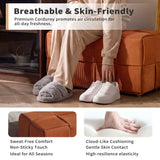 Modern Ottoman Foot Rest With Woven Design