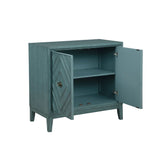 Dian Diamond Blue 2 Door Cabinet