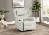 Kelsey - Upholstered English Arm Recliner Chair - Ivory