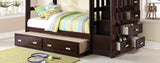 Allentown - Twin / Twin Bunk Bed With Trundle Storage - Espresso - Bunk Beds - Alpine Outlets