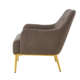 Modern Elegance Accent Chair With Curved Backrest
