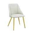 Gaines - Synthetic Leather Side Chair (Set of 2) - White - Chair Sets - Alpine Outlets