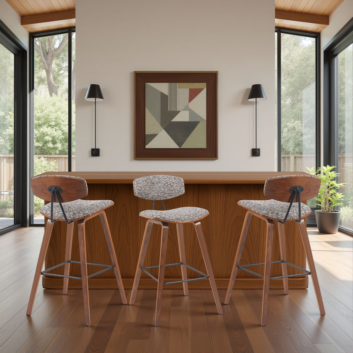 Fox - Mid-Century Bar Stool