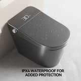 Smart Bidet Toilet With Auto Open / Close Seat, Warm Water Wash, Heated Seat, And Wireless Remote Control