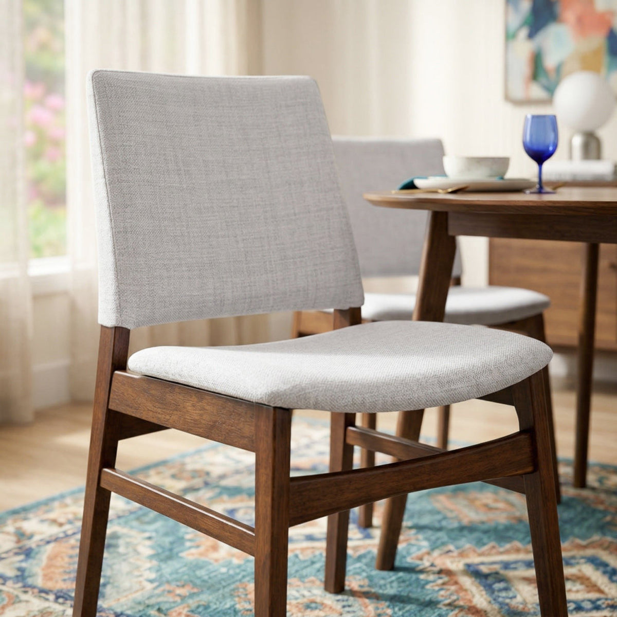 Gusto - Dining Chair (Set of 2) - Brown / Light Gray