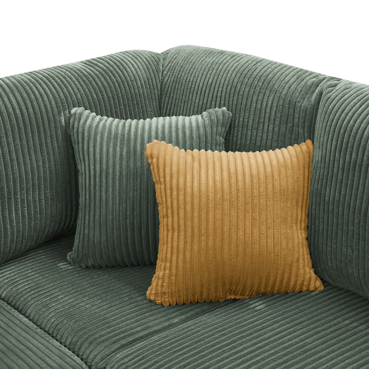 L - Shape Full Compressed Upholstered Sectional