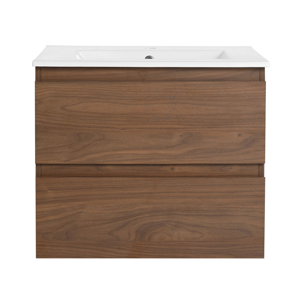 Wall Mounted Bathroom Vanity & Sink, 2 Soft Close Drawers