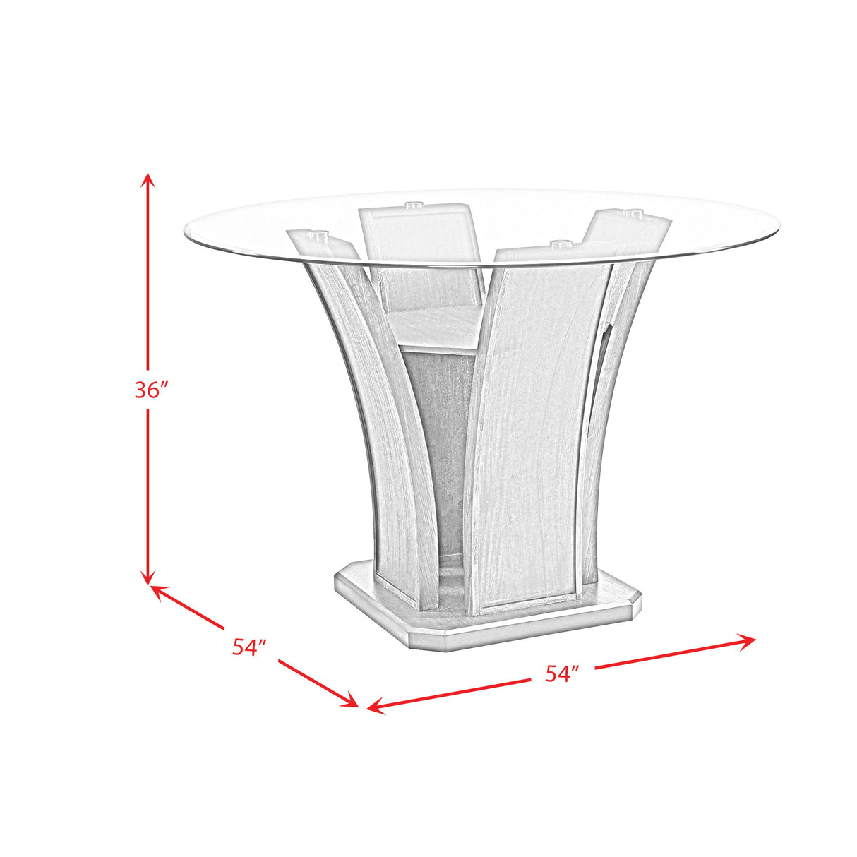 Dapper - Round Counter Height Dining Table