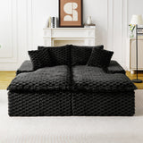 Double Chaise Lounge With Full Compressed Sponge