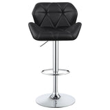 Adjustable Bar Stool With Height-Adjustable Base (Set of 2)