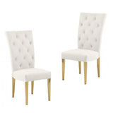 Modern Design Upholstered Dining Chair (Set of 2)