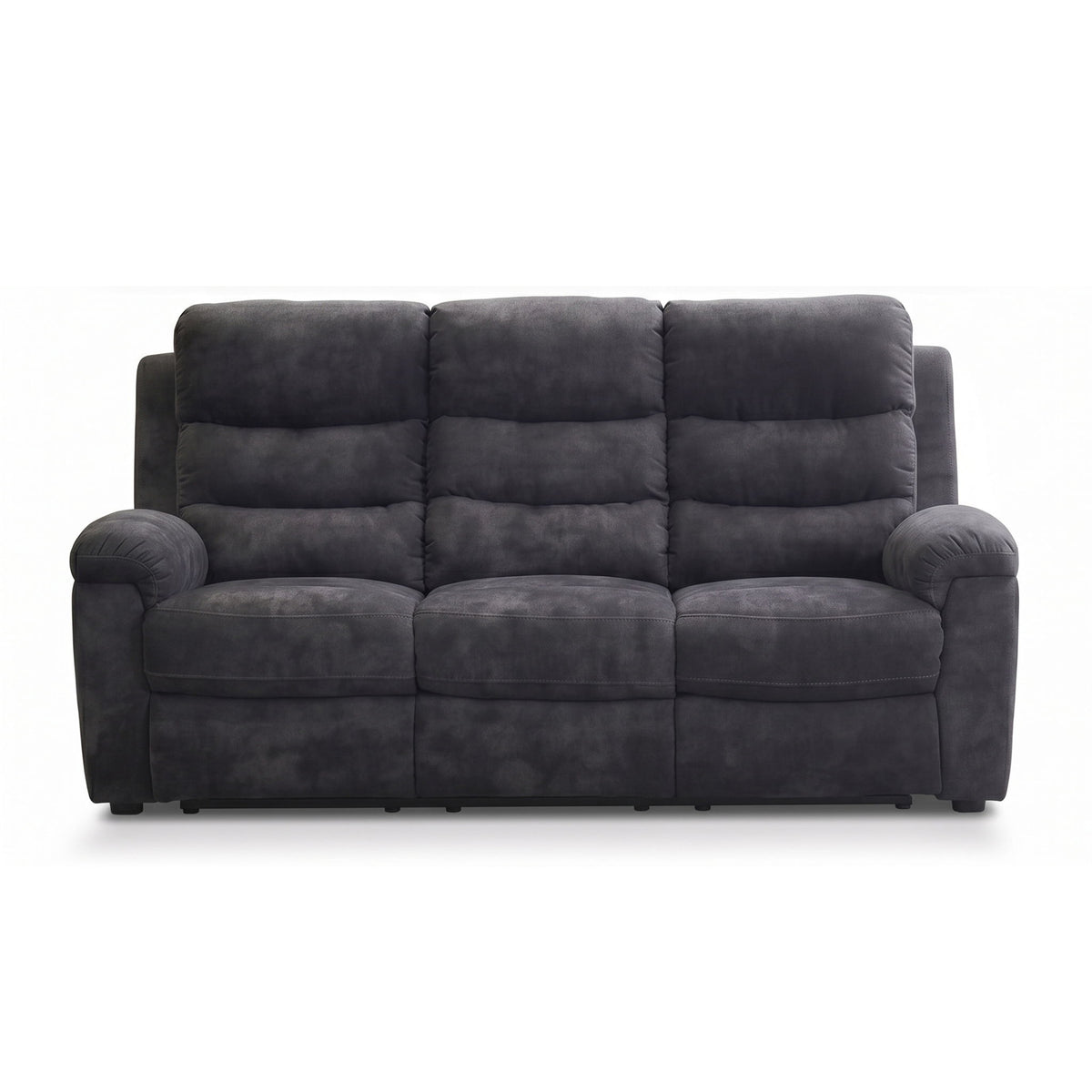 2 Piece Reclining Sofa Set, 3 Seat Sofa & 2 Seat Loveseat, 150° Recline - Dark Gray